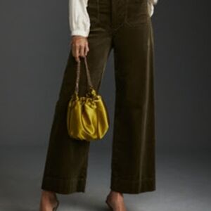 NWOT Anthropologie Maeve Cropped Colette Corduroy Pants